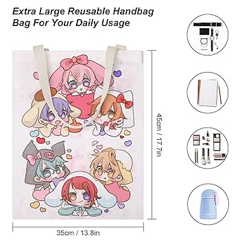 Amazon.co.jp: すとぷり トートバッグ トートバッグ A4 軽量